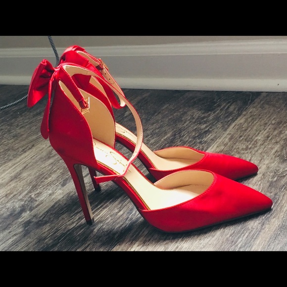 jessica simpson bow heels